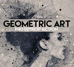 极品PS动作－几何艺术：Geometric Art Photoshop Action